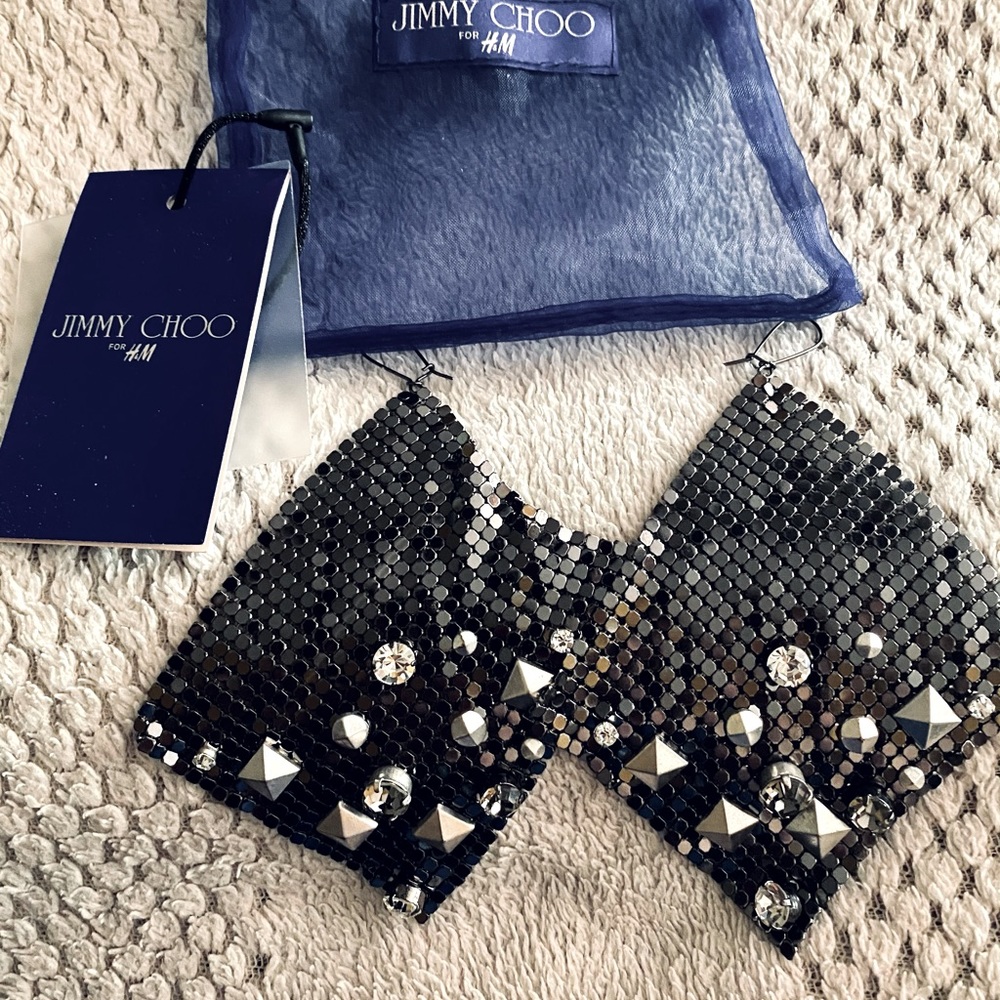 Jimmy Choo x H & M earrings